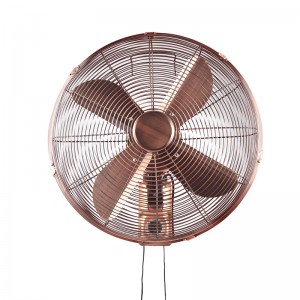 Ventilator de perete decorativ antic metalic de 16 inci 40cm