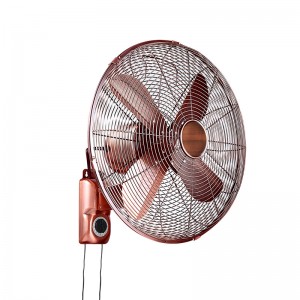 Ventilator de perete decorativ antic metalic de 16 inci 40cm