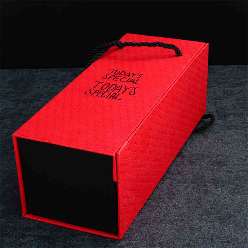 Ambalare cutie de carton de lux de cadou, ambalaj negru mat