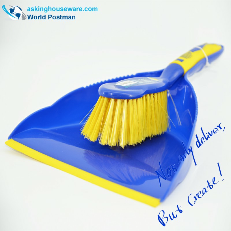 Pensula Akbrand Dustpan Broom cu TPR Line la Dustpan Entrance TPR Handle