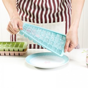 36 Tăvi mici cu cuburi de gheață din silicon cu capac