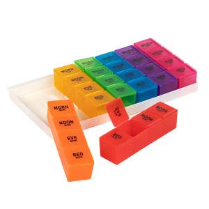 7 zile ușor să luați săptămânal pastile de plastic pentru călătorii