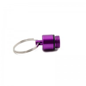 În formă de capsulă o cutie de pilule dintr-o zi din aluminiu cu cheie