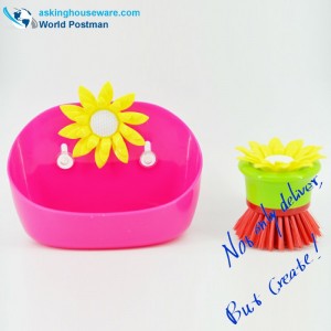 Perie de curățare și cutie de depozitare Akbrand pentru bucătărie, cu suvețe în lateral