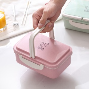 Rezistent la scurgere Cu 3 compartimente Containere pentru prânz Bento-free BPA pentru copii