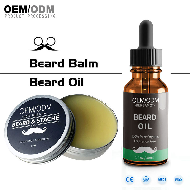 Etichetă privată Balsam de îngrijire a bărbii naturale parfumate pentru cremă de barbă pentru creșterea cremei