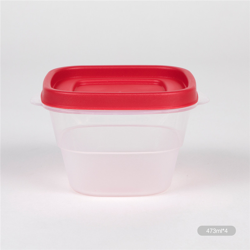 42 bucăți roșu Găsește ușor capacele Set de containere pentru depozitarea alimentelor