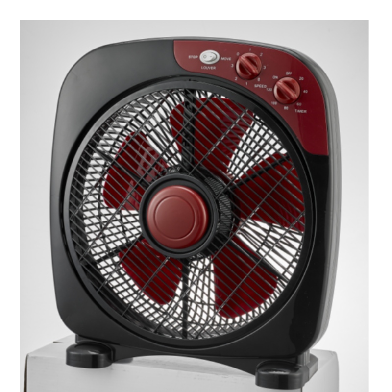 Ventilator de cutie colorat electric de 12 inch pentru interior și birou