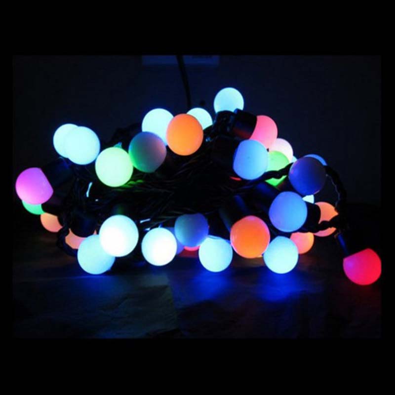 Lumini cu sferă cu bile LED Culoare Luminile cu șiruri de bile de Crăciun Lumini decorative