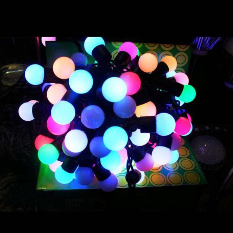 Lumini cu sferă cu bile LED Culoare Luminile cu șiruri de bile de Crăciun Lumini decorative