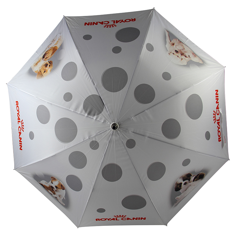 Cățeluș tiparire Arbore din aluminiu Tesatura Pongee Umbrelă de golf deschisă automat