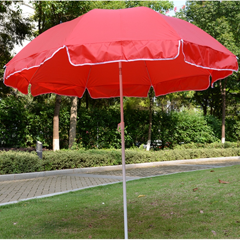 Țesătură din poliester ușoară întindere activitate comercială în aer liber umbrelă de plajă