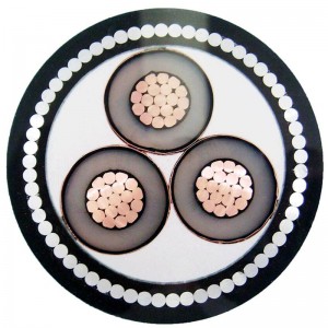 Cablu blindat multi-core Tensiune medie cu blindat STA / SWA
