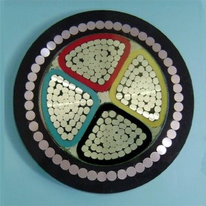 Cablu Swa cablu blindat din aluminiu 600v Xlpe Cablu Hdpe 150Mm 4 cablu blindat cu miez