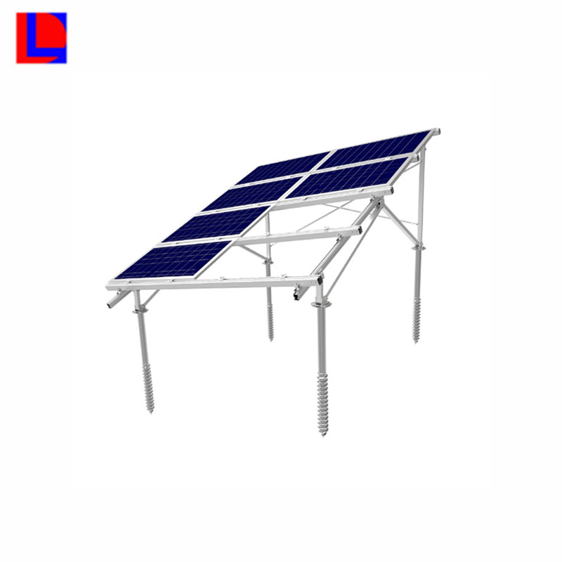 Montarea solului la sol sprijină suportul panoului solar din aluminiu