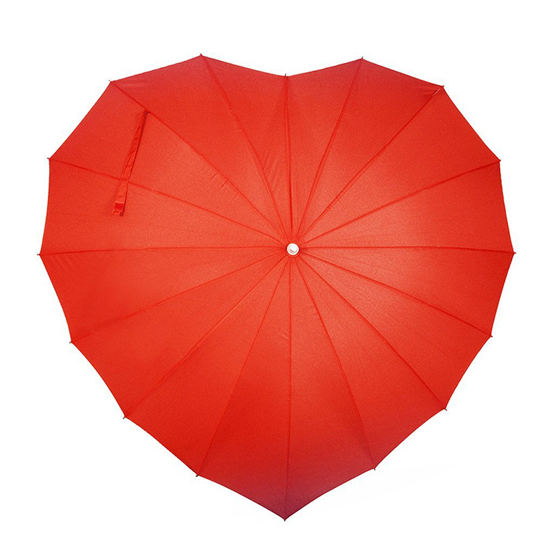 Umbrelă manuală în formă de inimă umbrele din aluminiu