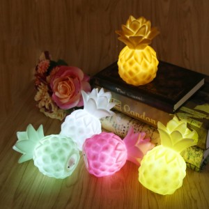 Jocuri LED ananas de vinil recuzită LED lumină de noapte dormitor de masă decorativ pentru copii far de iluminat cadou pentru copii