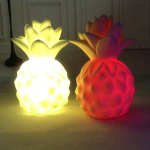 Jocuri LED ananas de vinil recuzită LED lumină de noapte dormitor de masă decorativ pentru copii far de iluminat cadou pentru copii