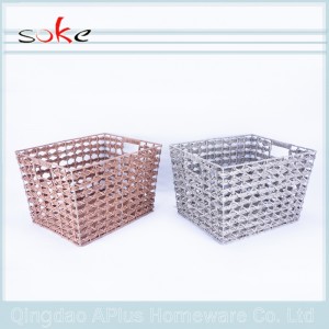 Coș de depozitare țesute manual, din ratan, de vânzare la cald