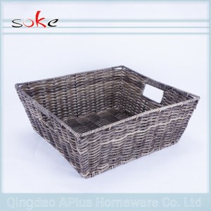 Coș de depozitare țesut din ratan PE de cea mai bună calitate