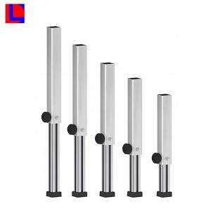 Serviciu OEM China ieftin masa din aluminiu rotund / pătrat cu picioare telescopice