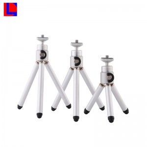 Ușor transportați un trepied telescopic JK din aluminiu portabil, de înaltă calitate pentru aparat de fotografiat și telefon