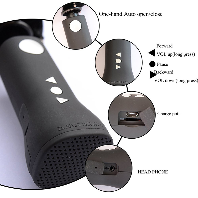 Difuzor Bluetooth umbrelă muzică Protecție UV noua invenție umbrelă pliabilă specială 3
