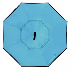 Umbrela de ploaie cu mâner dublu, tip strat, personalizat