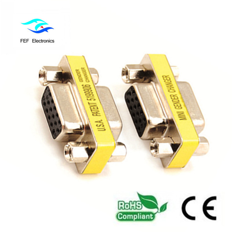Mini DB15 VGA HD adaptor / cuplaj femel la femel Cod: FEF-V-007