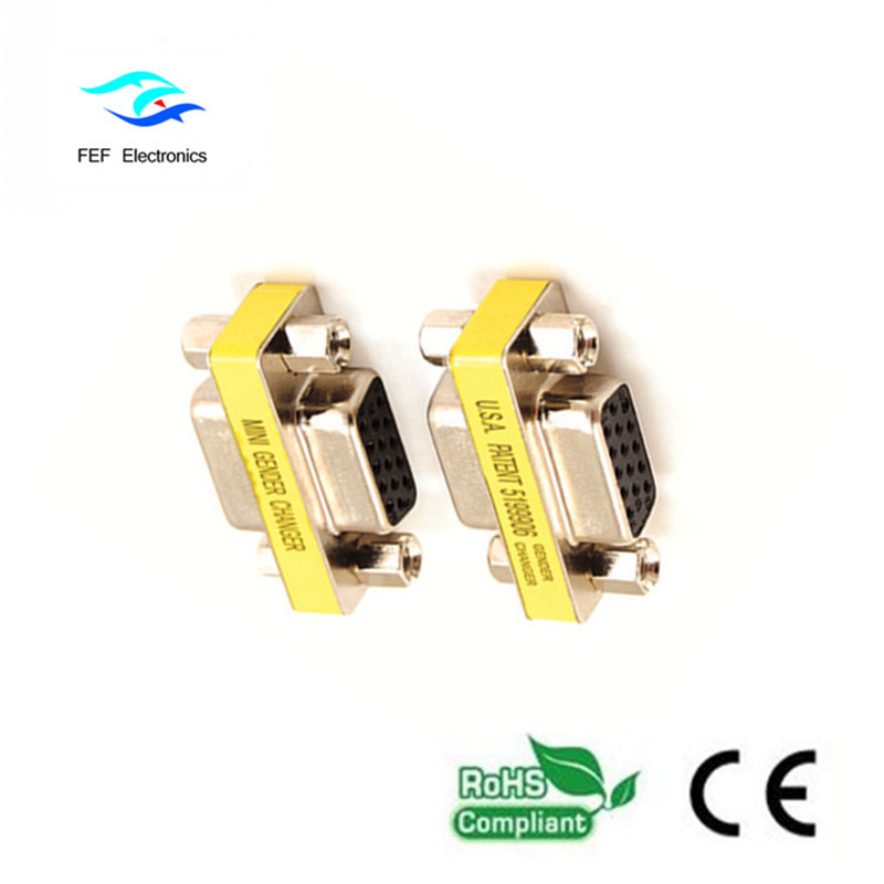 Mini DB15 VGA HD adaptor / cuplaj femel la femel Cod: FEF-V-007
