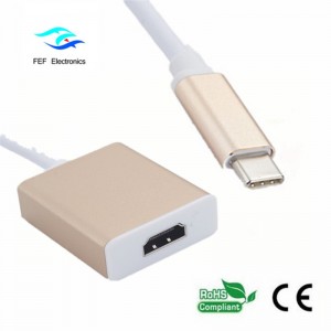Carcasă metalică de tip convertor USB de tip c la HDMI Cod: FEF-USBIC-006