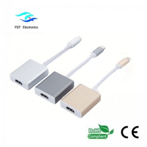 Carcasă metalică de tip convertor USB de tip c la HDMI Cod: FEF-USBIC-006