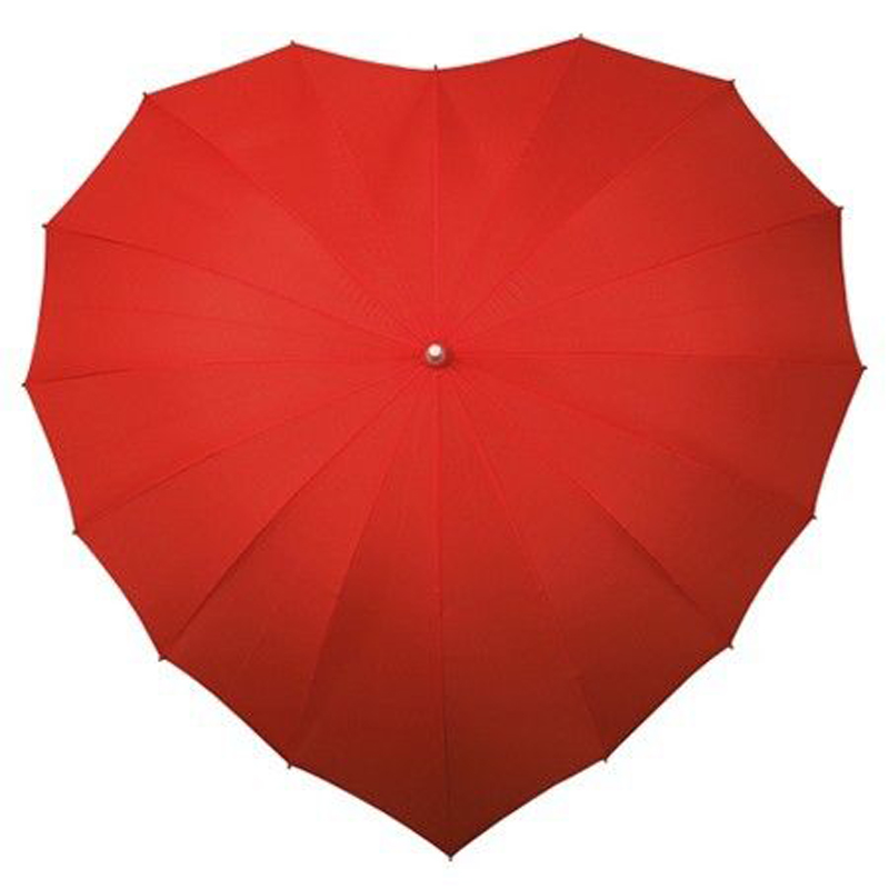 Umbrelă promoțională de dragoste în formă de inimă