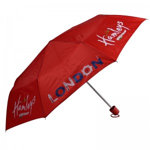 2019 umbrelă personalizată Copii de artă manuală alb-negru culoare 3 umbrelă pliabilă