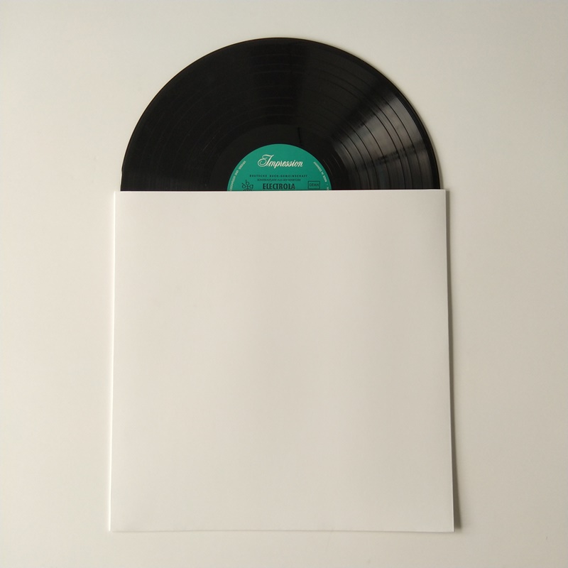 12 Carton de culoare albă LP / Cover Record Fără gaură
