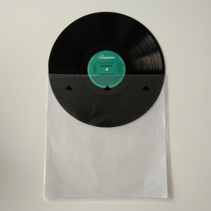 12 manșon interior antipatic de hârtie de orez LP cu imprimare logo personalizată
