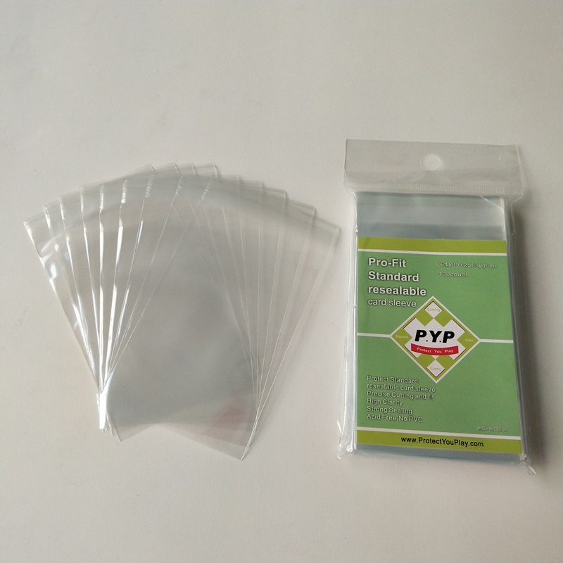 Mânecă de cărți standard, transparentă, transparentă transparentă, transparentă transparentă 63,5x88mm pentru jocuri de joc