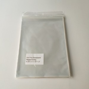 Geantă de cristal transparentă de 2mil poli transparent