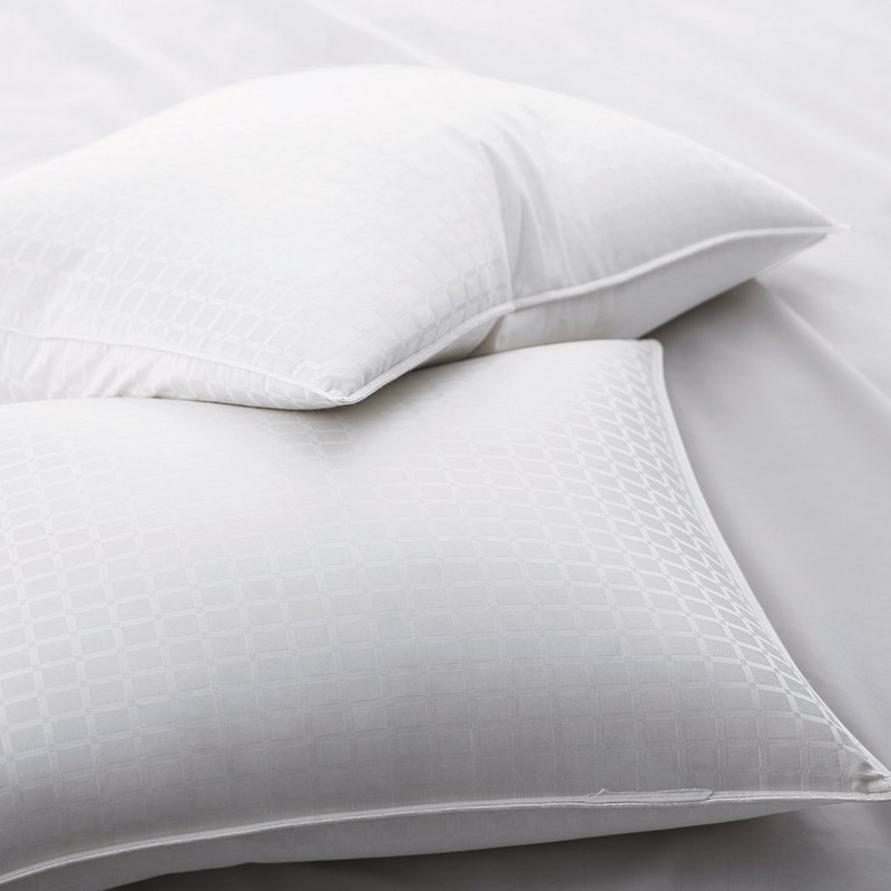 90% perne de gâscă albă cu model de fereastră de 1 ''