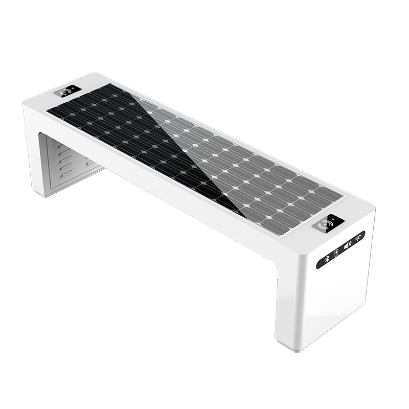 Băncile Solar Smart Park cu încărcător wireless și router WiFi 4G