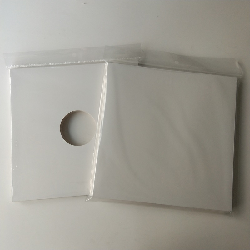 12 Carton de culoare albă LP / Cover Record Fără gaură
