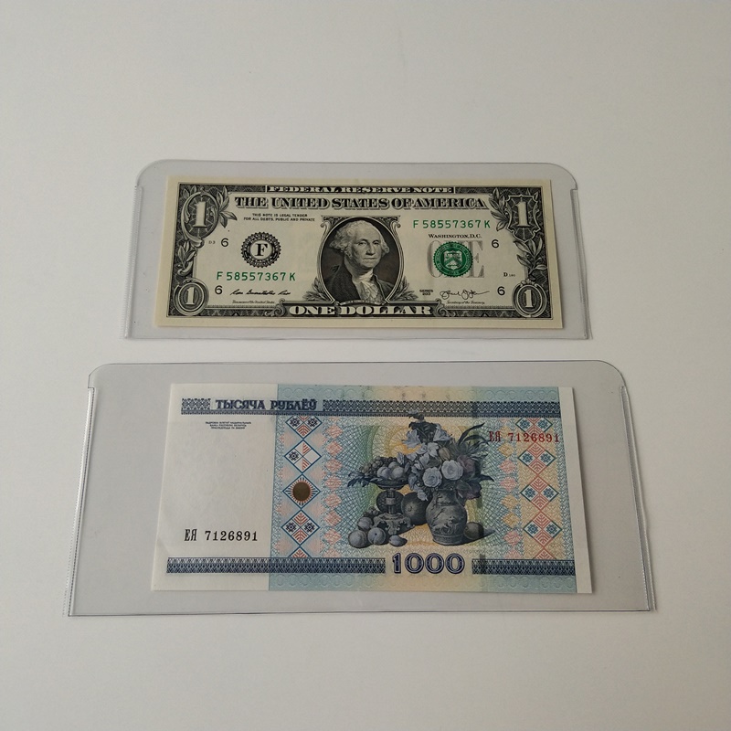 Mânecele colecționarului de monedă cristal transparentă