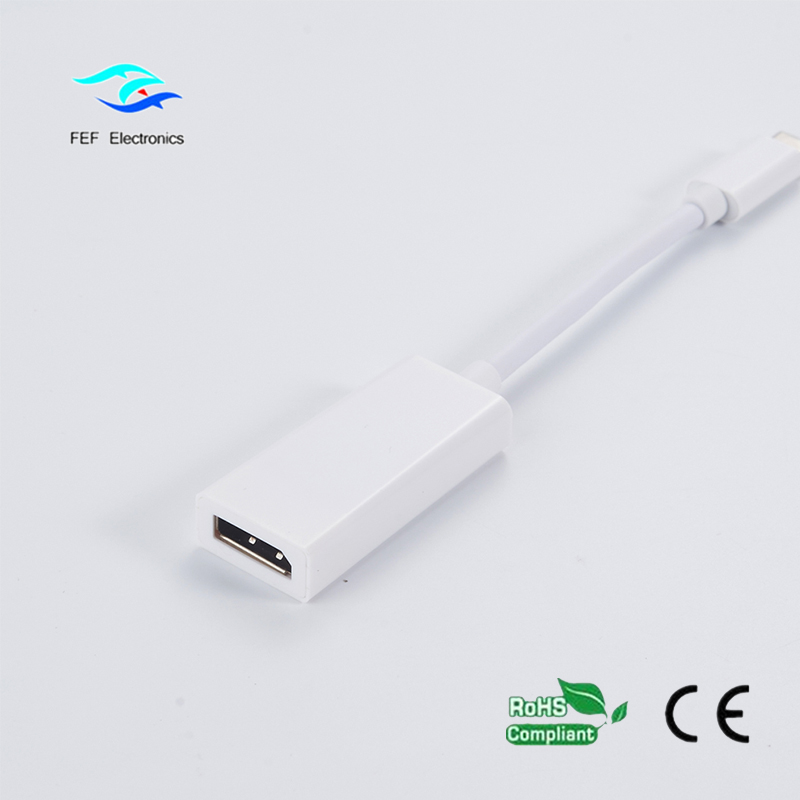 USB tip-c pentru a afișa carcasă ABS feminină