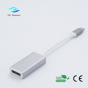 USB tip-c pentru a afișa carcasă ABS feminină