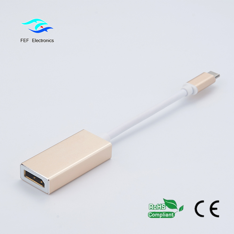 USB tip-c pentru a afișa carcasă ABS feminină