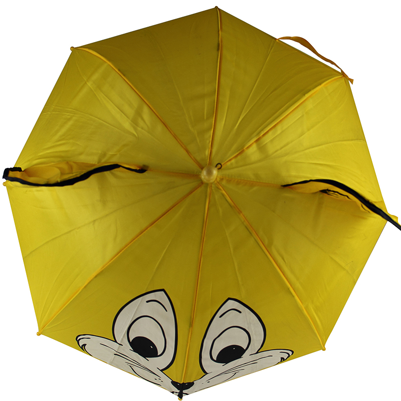 Umbrelă pentru animale cu design de desene animate Deschidere automată dreaptă de 19 cm pentru copii