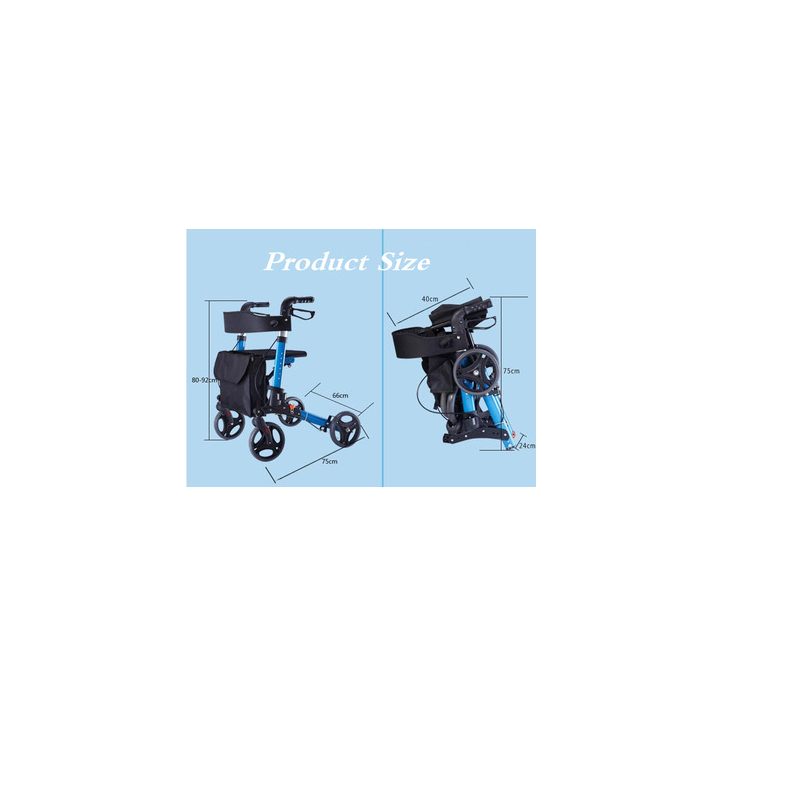Mobilitate pentru mersul scaunului de plimbare multifuncțional pentru mersul pe jos pentru mersul în aer liber și interior