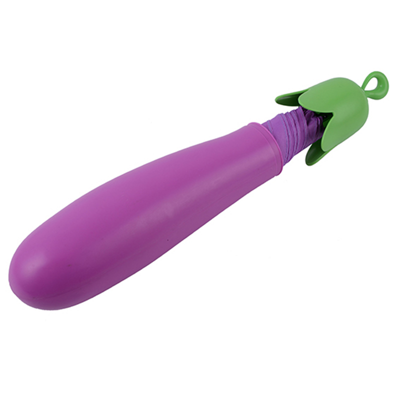Umbrelă ieftină chineză Vinete mică 3 pliante cu legume pliante speciale