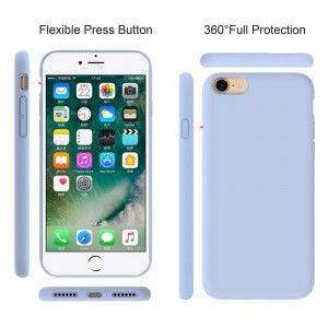 Pentru husa pentru iPhone plus telefon mobil Husa din spate din silicon lichid moale TPU