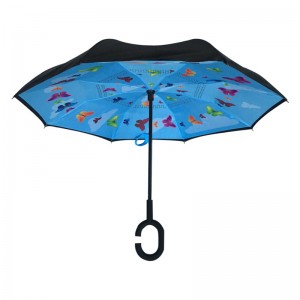 Umbrelă pentru copii de 19 inch cu umbrelă dreaptă cu imprimeu de model